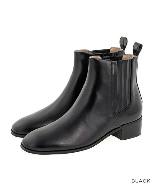 ALAIA ショート ブーツ サイドゴア 黒 本革 箱付 アライア（サイドゴア 