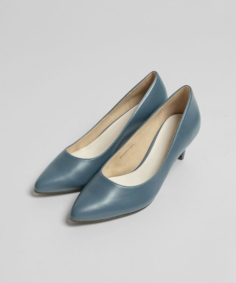 50%OFF】サステナブル 晴雨兼用 ポインテッドプレーンパンプス | A de