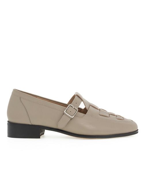 30%OFF】イントレチャートTストラップレザーシューズ | A de