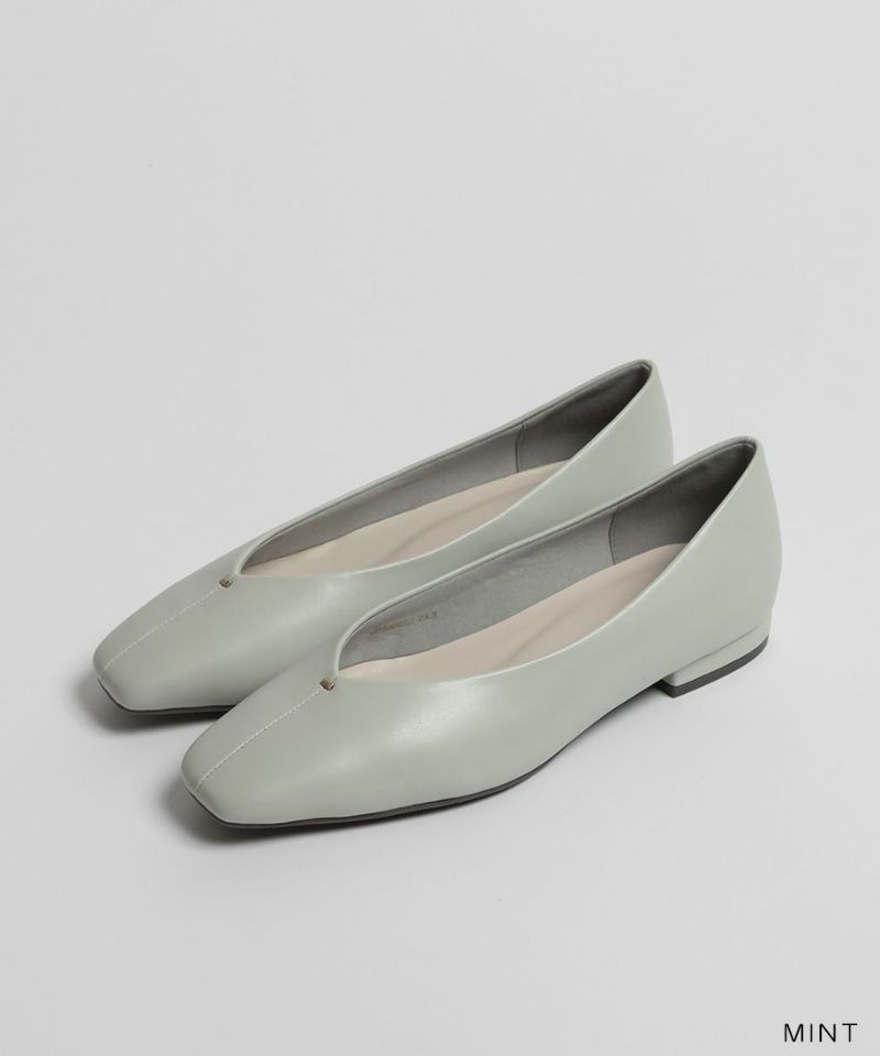 ★新品未使用★ VIVAIA フラット Vカットシューズ 24.5〜25cm Melia 2.0] ポインテッドトゥ Vカット フラットシューズ