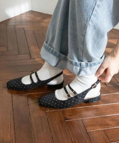 美品♡Pretty Ballerinas フラットパンプス バックストラップ バックストラップパンプス {% search