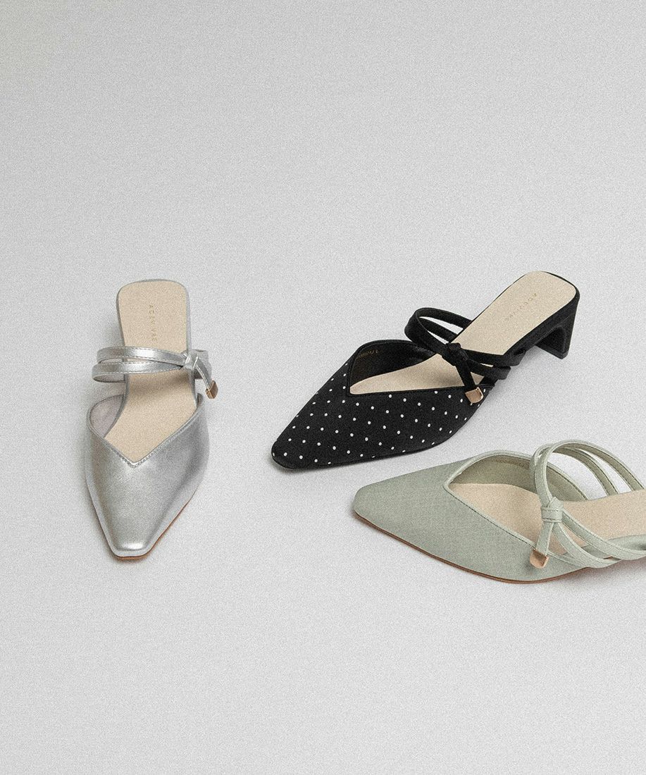 30%OFF】サステナブル Vカットミュール | A de Vivre（アドゥ