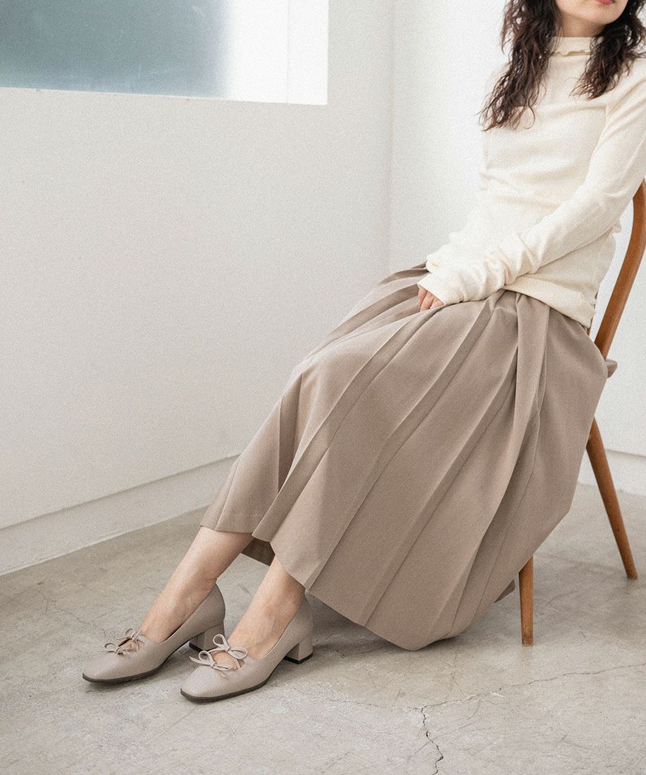 ANNEL アニエル レザーリボンパンプス サイズ38 リボンモチーフオールウェザーパンプス|LANVIN en Bleu | LANVIN en