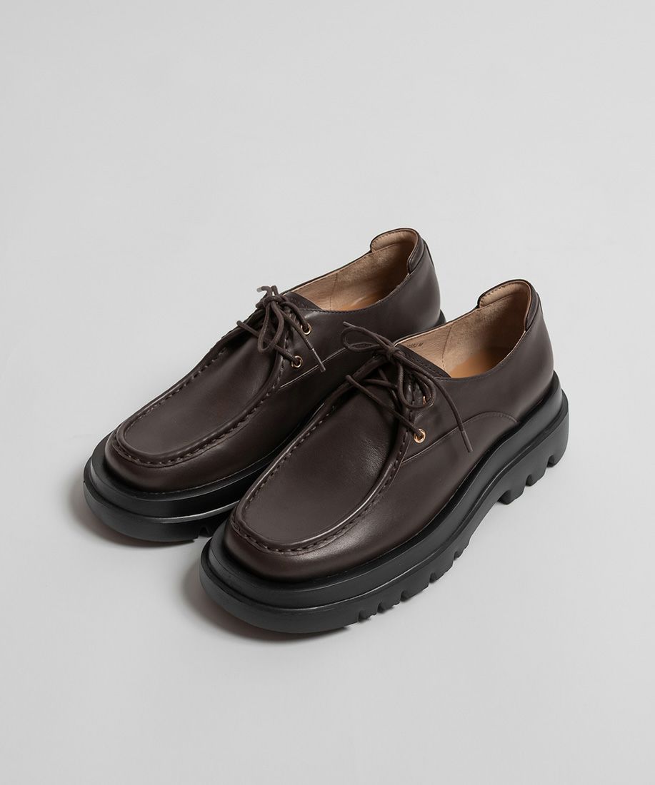 レザー 2ホールトラックソールシューズ | A de Vivre（アドゥ