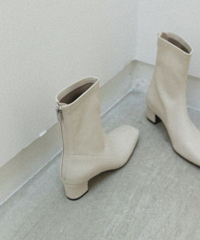 20%OFF】ストレッチレザー ミドルブーツ | A de Vivre（アドゥ